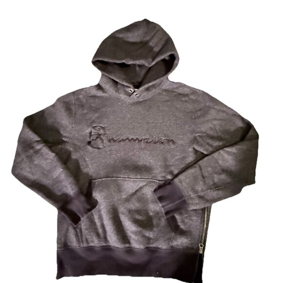 Todd Snyder Champion Dark Gray Embroidered Hoodie Heavy Weight Only Worn Once! - Picture 2 of 6